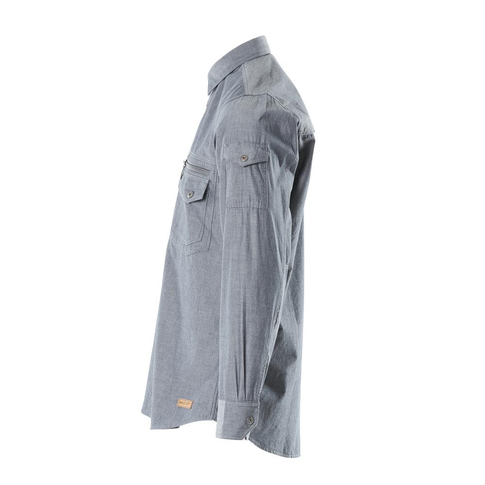 MASCOT Norwood Herren Langarmhemd CROSSOVER dunkelblau Denim