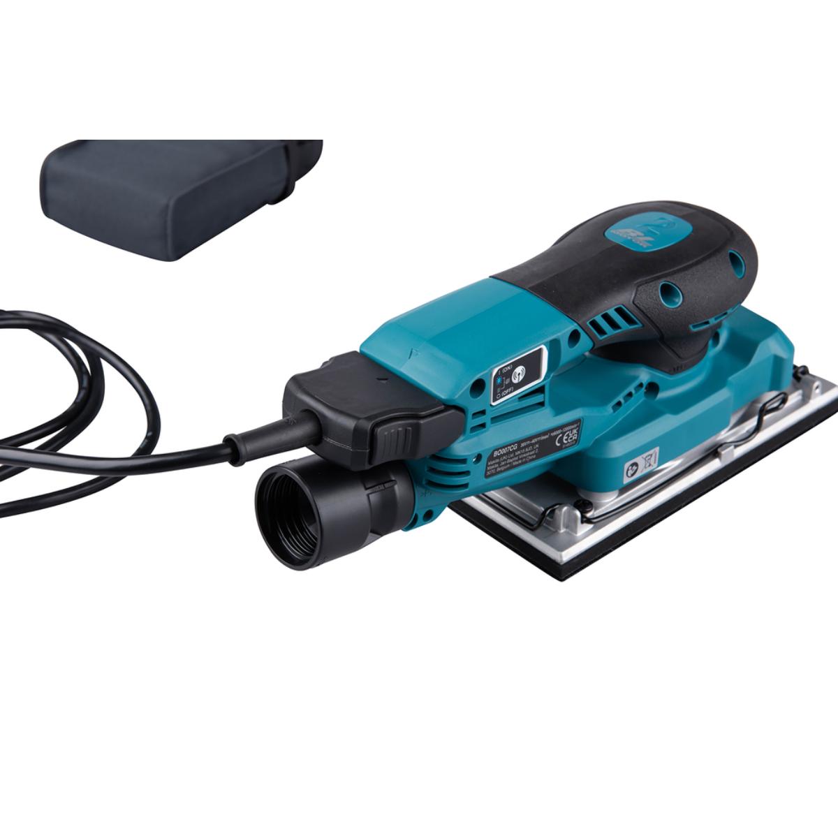 Makita Akku-Schwingschleifer XGT, Connector, 93x185 mm, 6.000 - 12.000 min(-1), 2,0 mm Hub, 1,6 m Kabel