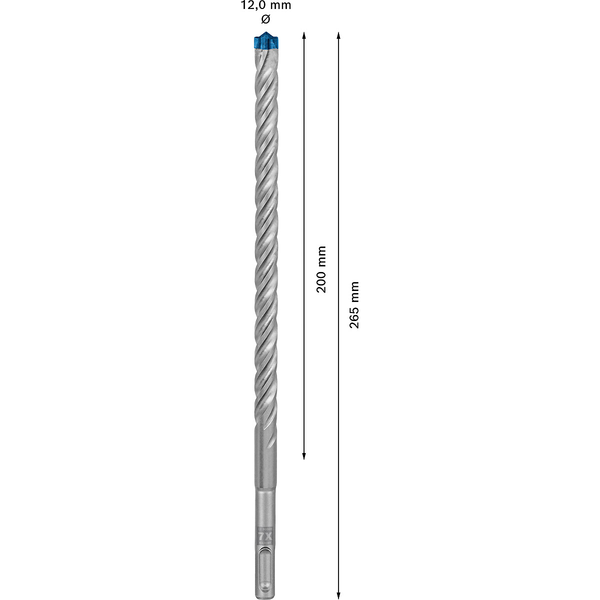 Bosch EXPERT SDS plus-7X Hammerbohrer, für Bohrhämmer ø 12 mm
