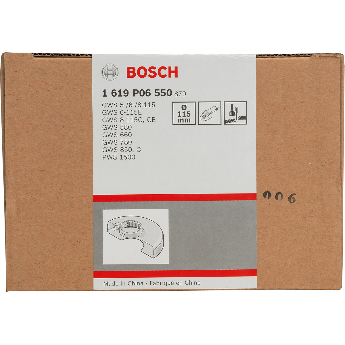 Bosch Schutzhaube mit Deckblech für GWS 5-115, 115 mm