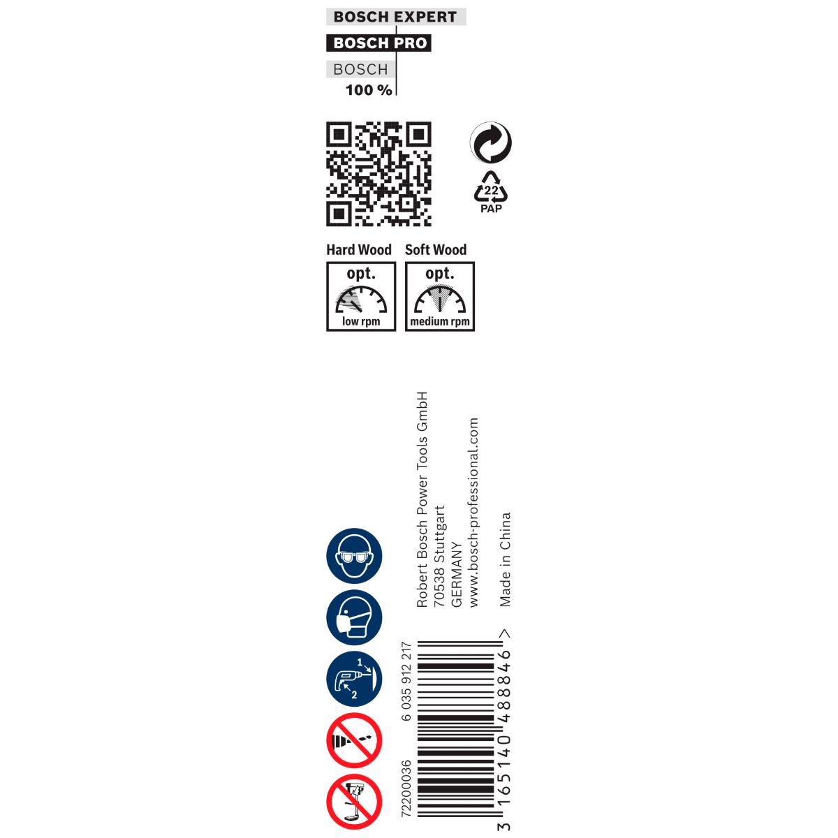Bosch PRO Holzschlangenbohrer, Sechskant