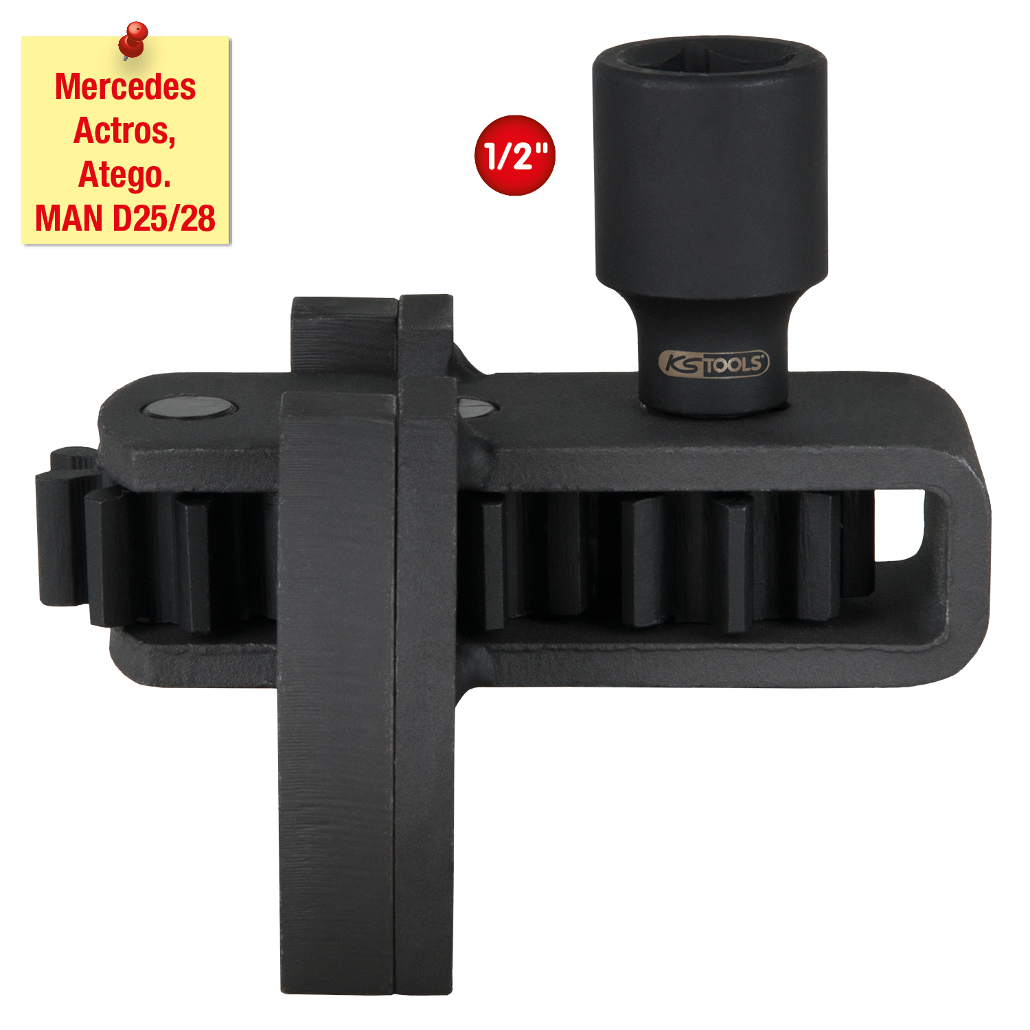 KS Tools 1/2" Motor-Durchdrehvorrichtung für Mercedes - MAN, 100mm