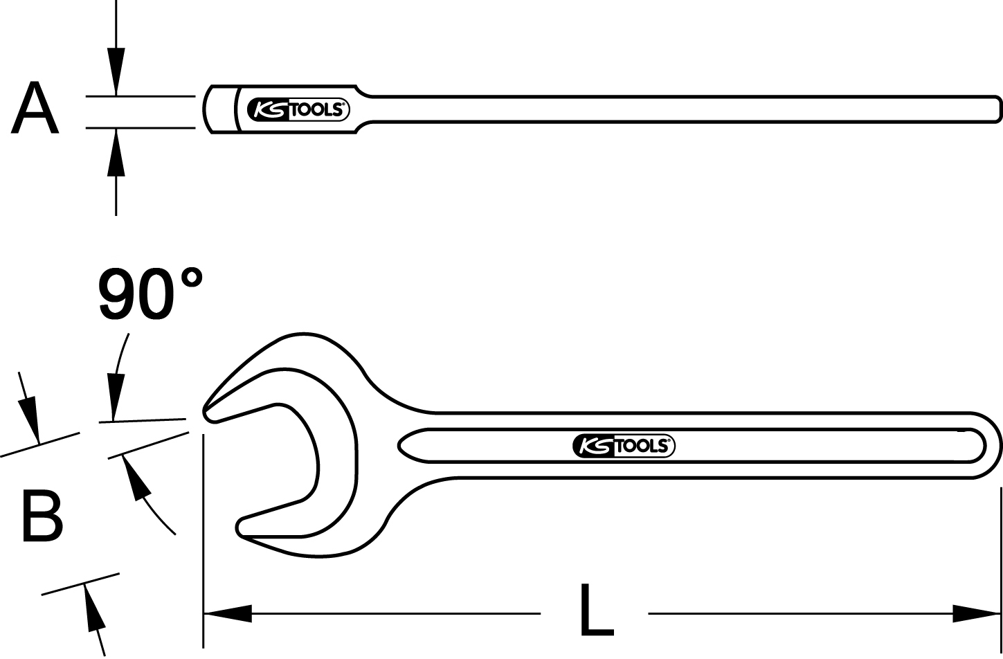 KS Tools BRONZEplus Zugmaulschlüssel 
