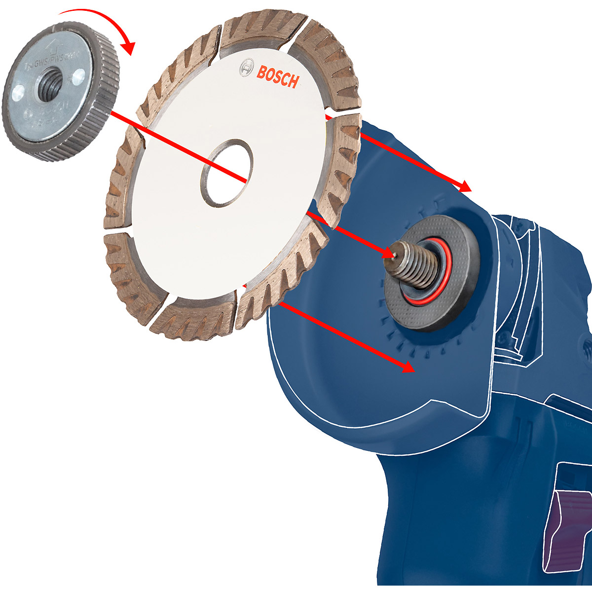 Bosch EXPERT MultiMaterial Diamanttrennscheiben, für Tischsägen