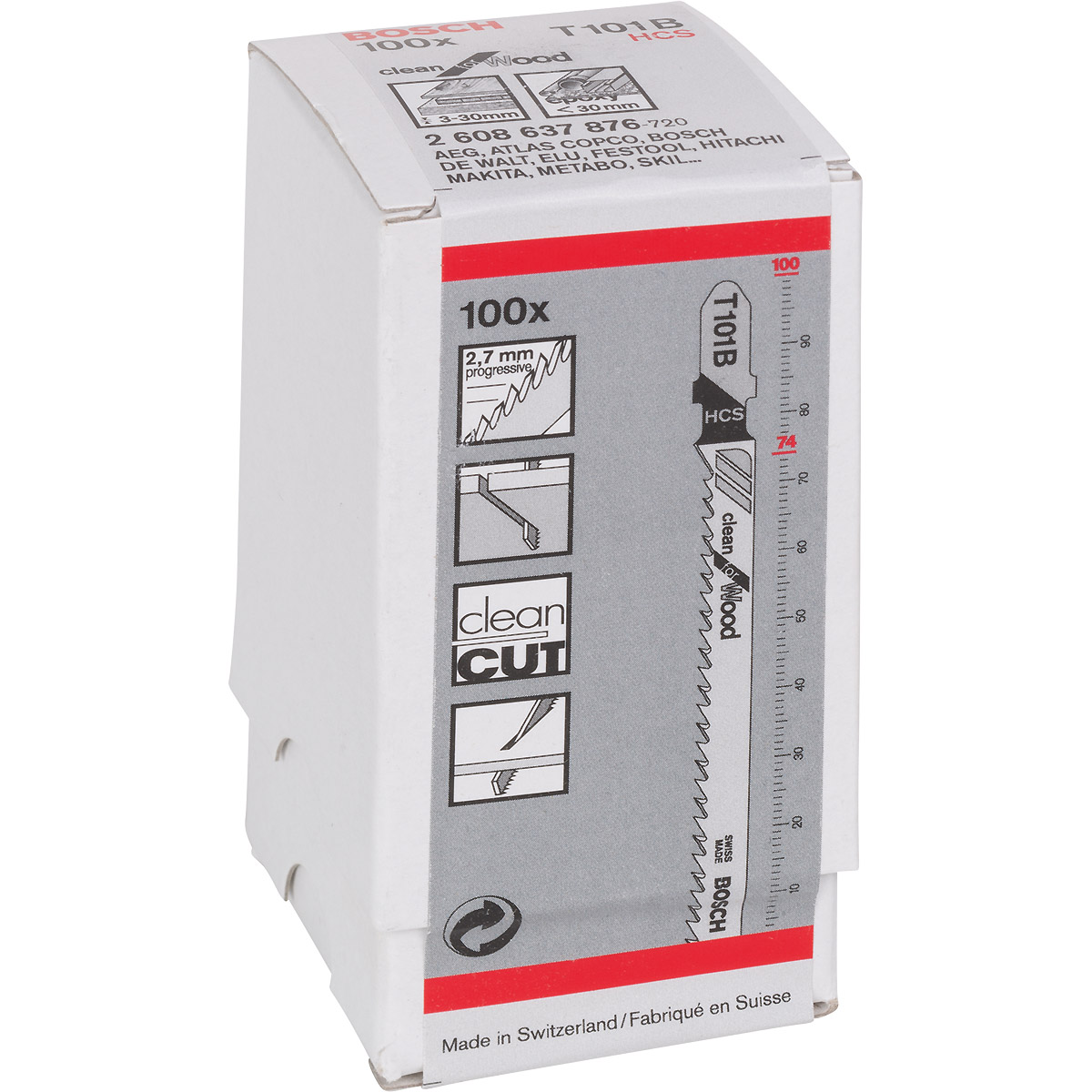 Bosch Stichsägeblatt T 101 B für Weich-/Sperrholz