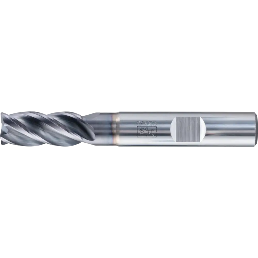 PFERD TOOLS VHM Eckfräser lang 4 Schneiden Radius TiAlN Schaft HB Universal Line