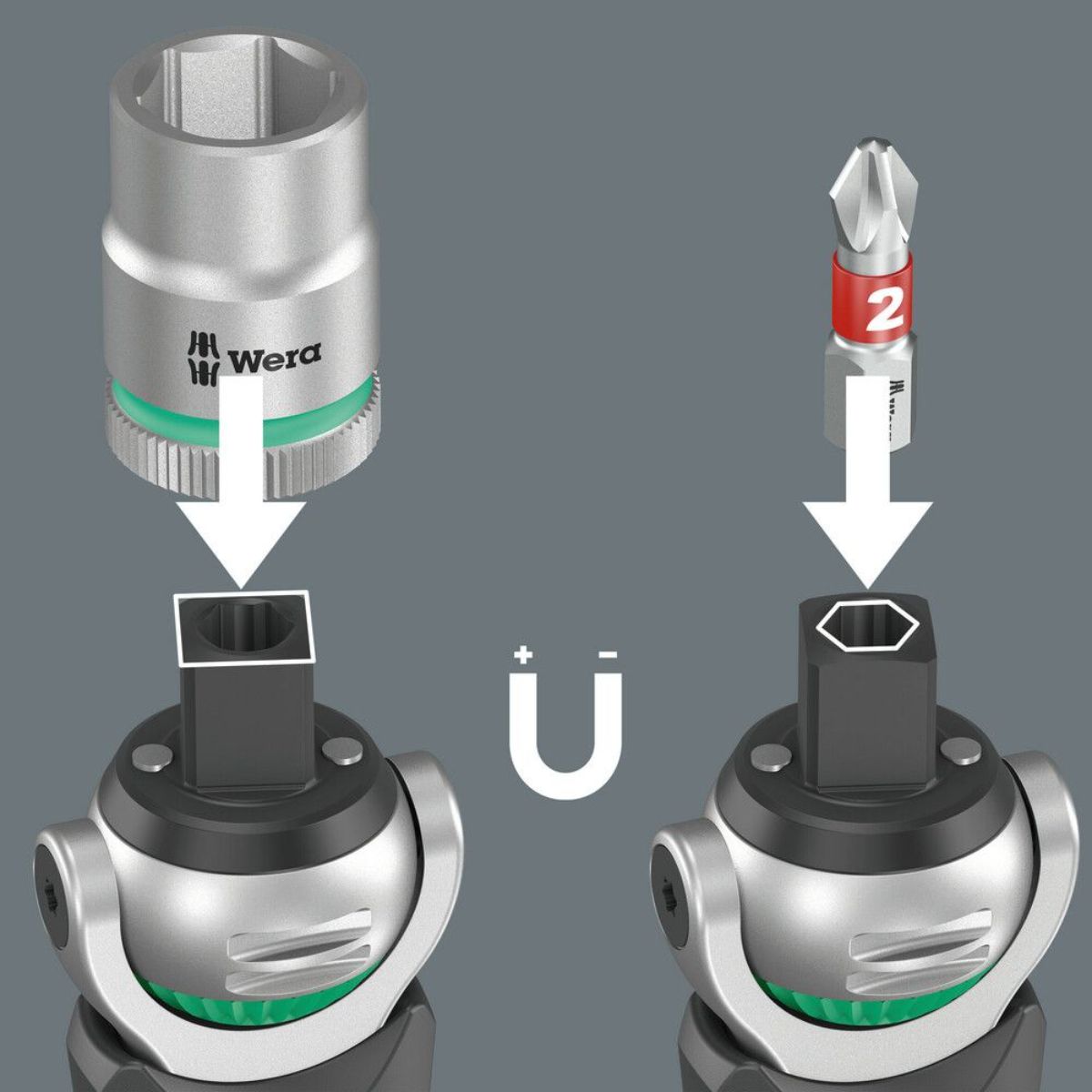 Wera 8009 Zyklop Pocket Imperial Set 2, 18-teilig