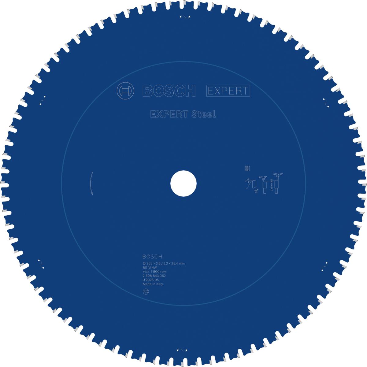 Bosch Kreissägeblatt Expert for Steel