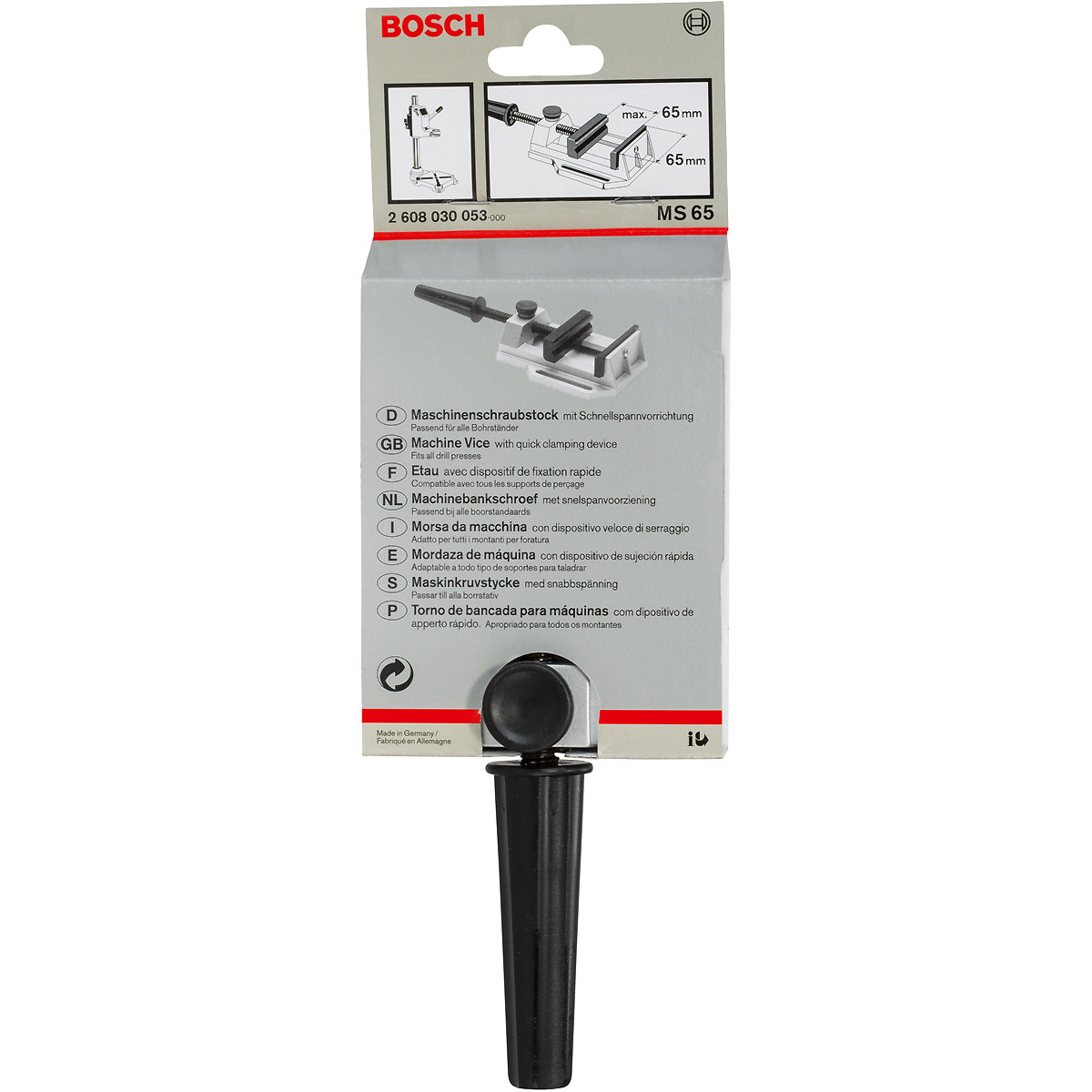 Bosch Maschinenschraubstock MS 65, 80 mm, 65 mm, 65 mm