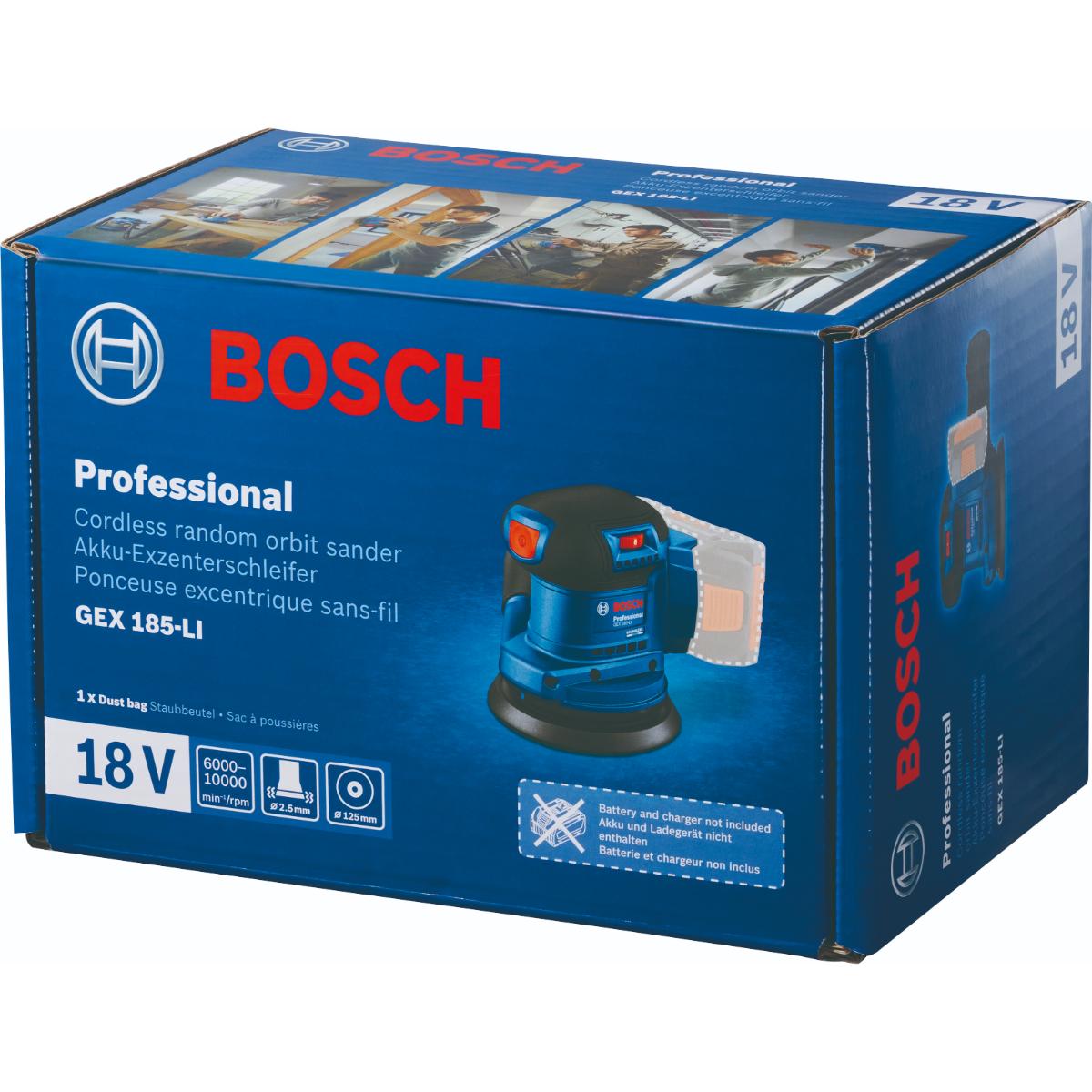 Bosch Akku Exzenterschleifer GEX 185-LI