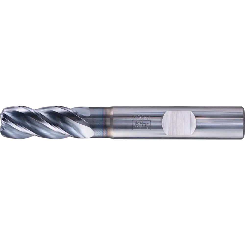 PFERD TOOLS VHM Eckfräser lang 4 Schneiden Radius TiAlN Schaft HB Universal Line