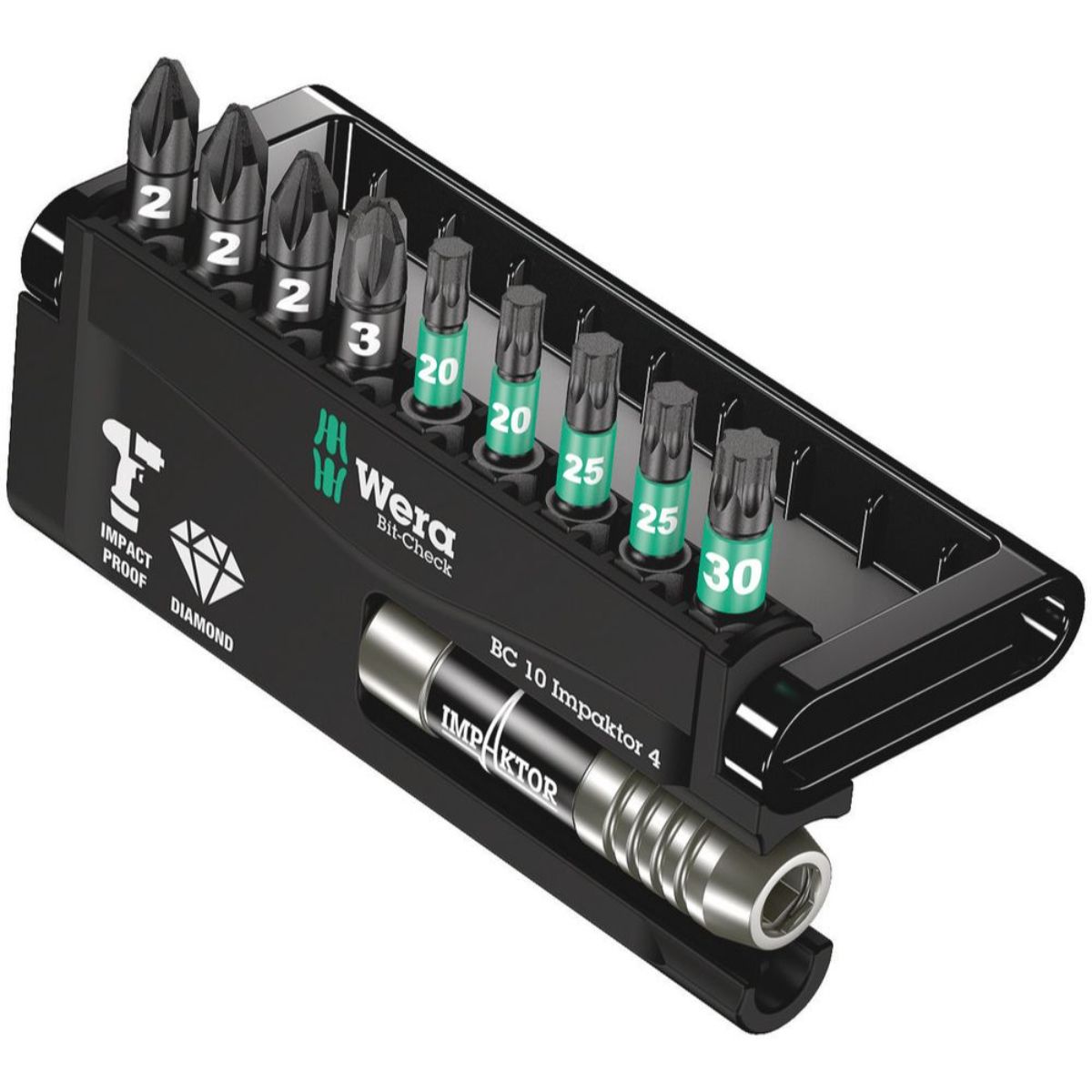 Wera Bit-Check 10 Impaktor 4, 10-teilig