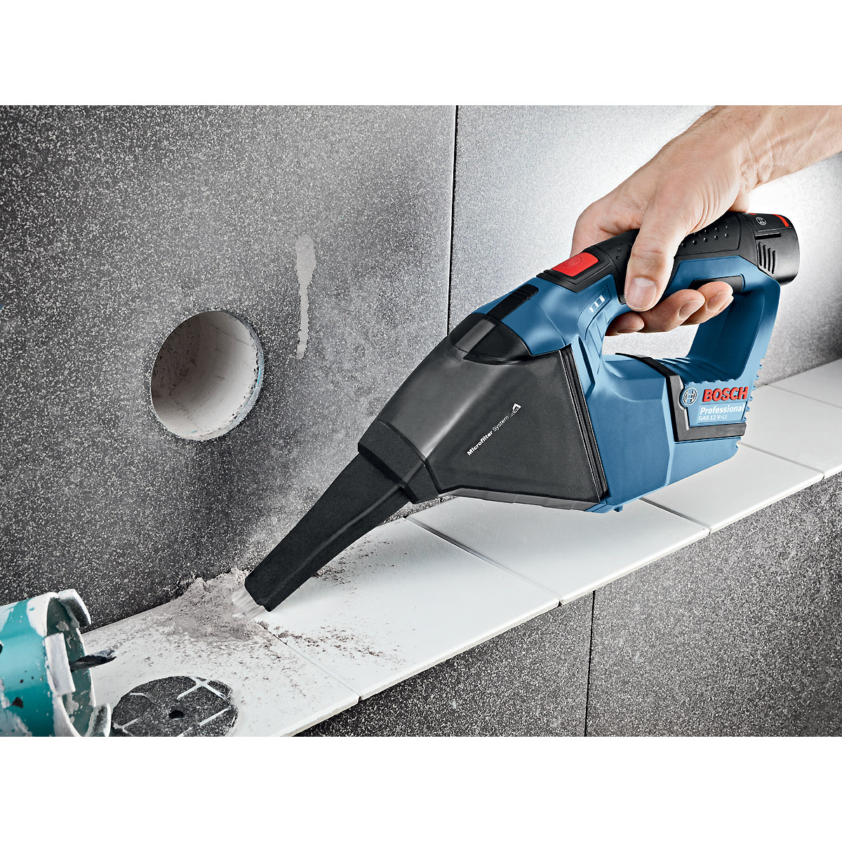 Bosch Akku-Sauger GAS 12V, Solo Version, L-BOXX