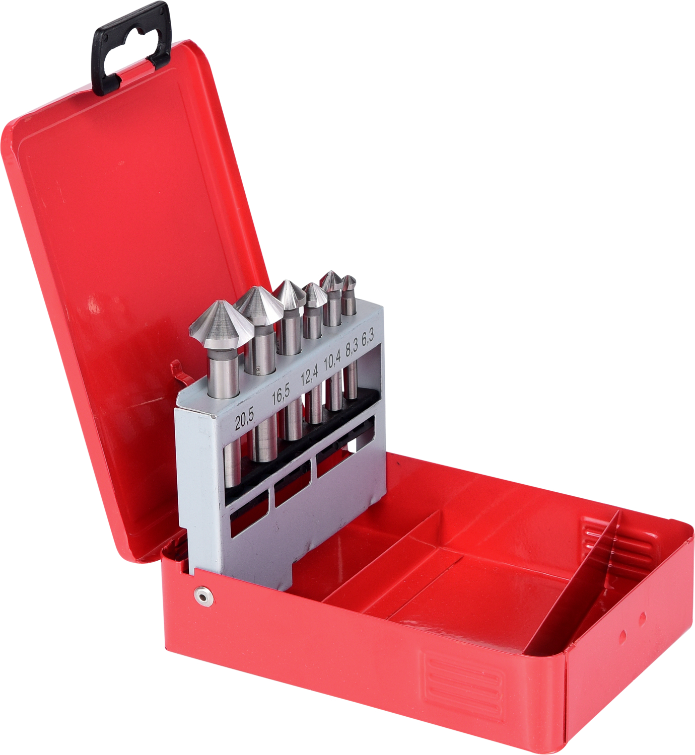 KS Tools HSS Co 5 Kegel-Entgratsenker-Satz, Stahlblechkassette 6-tlg