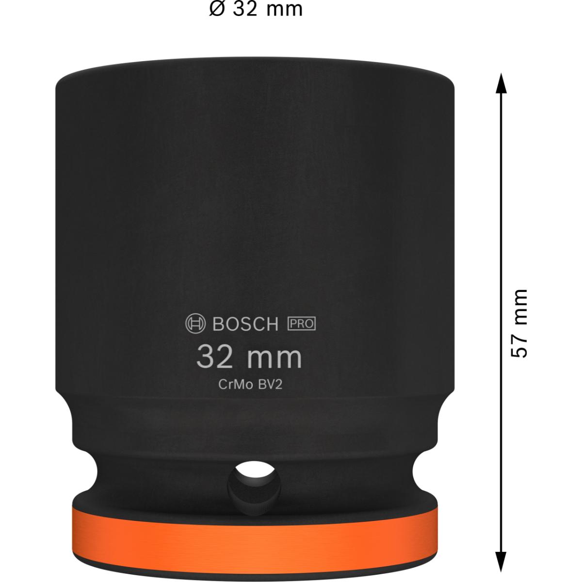 Bosch PRO Impact Socket, 3/4", Standard