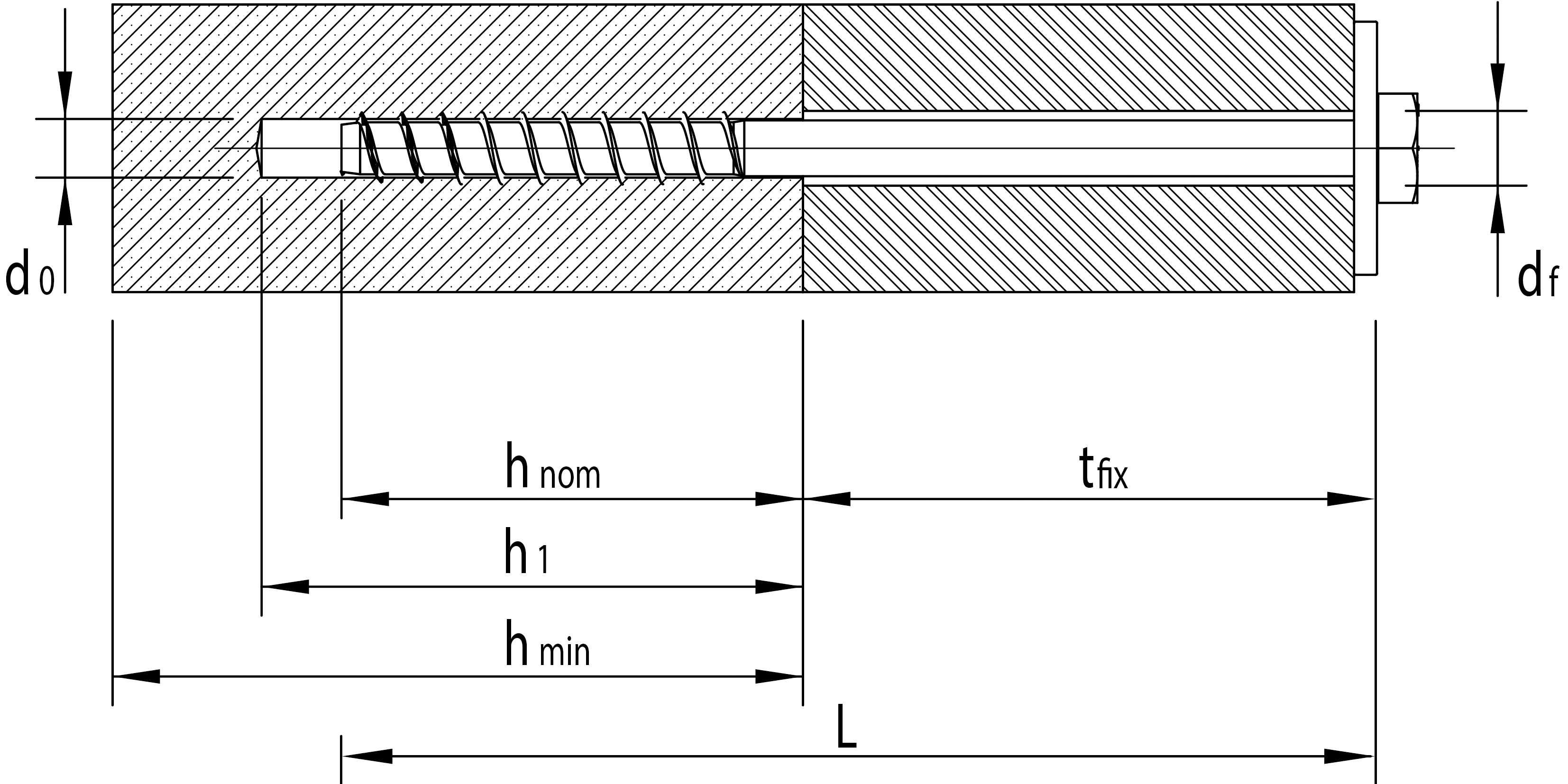 HECO MULTI-MONTI-plus S, Sechskantkopf, 12mm A2K, 25 Stück