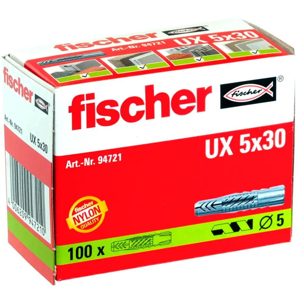 Fischer Universaldübel UX 5x30 (100)