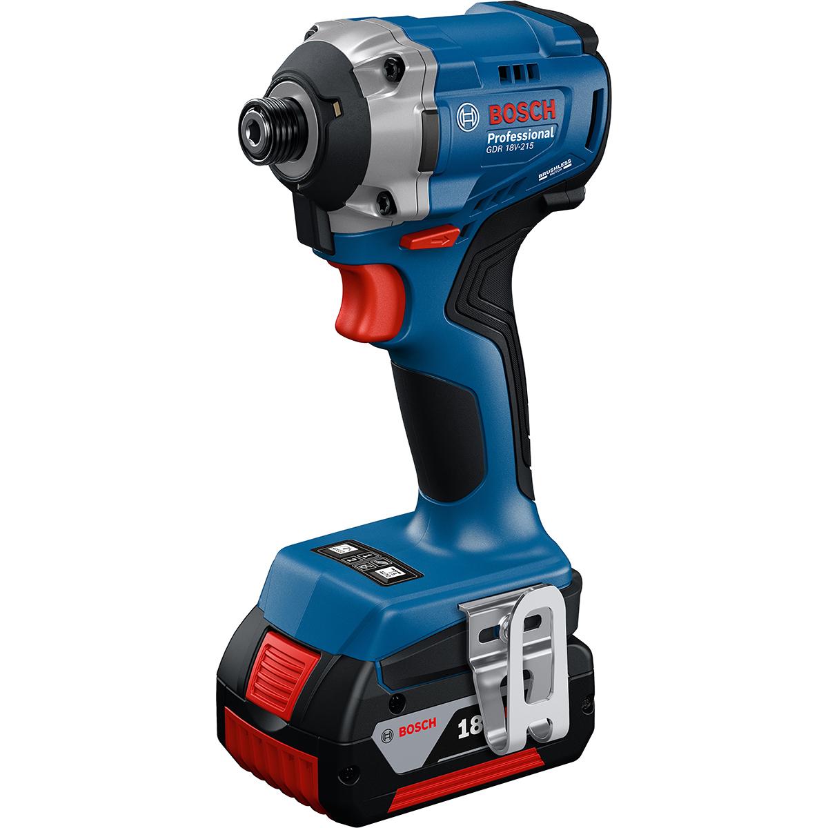 Bosch Akku-Drehschlagschrauber GDR 18V-215, 2 x Akku GBA 18V 4.0Ah, L-BOXX 136