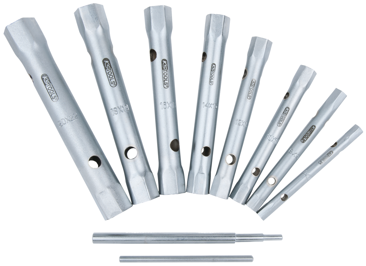 KS Tools Rohrsteckschlüssel-Satz, 10-tlg, 6x7-20x22mm