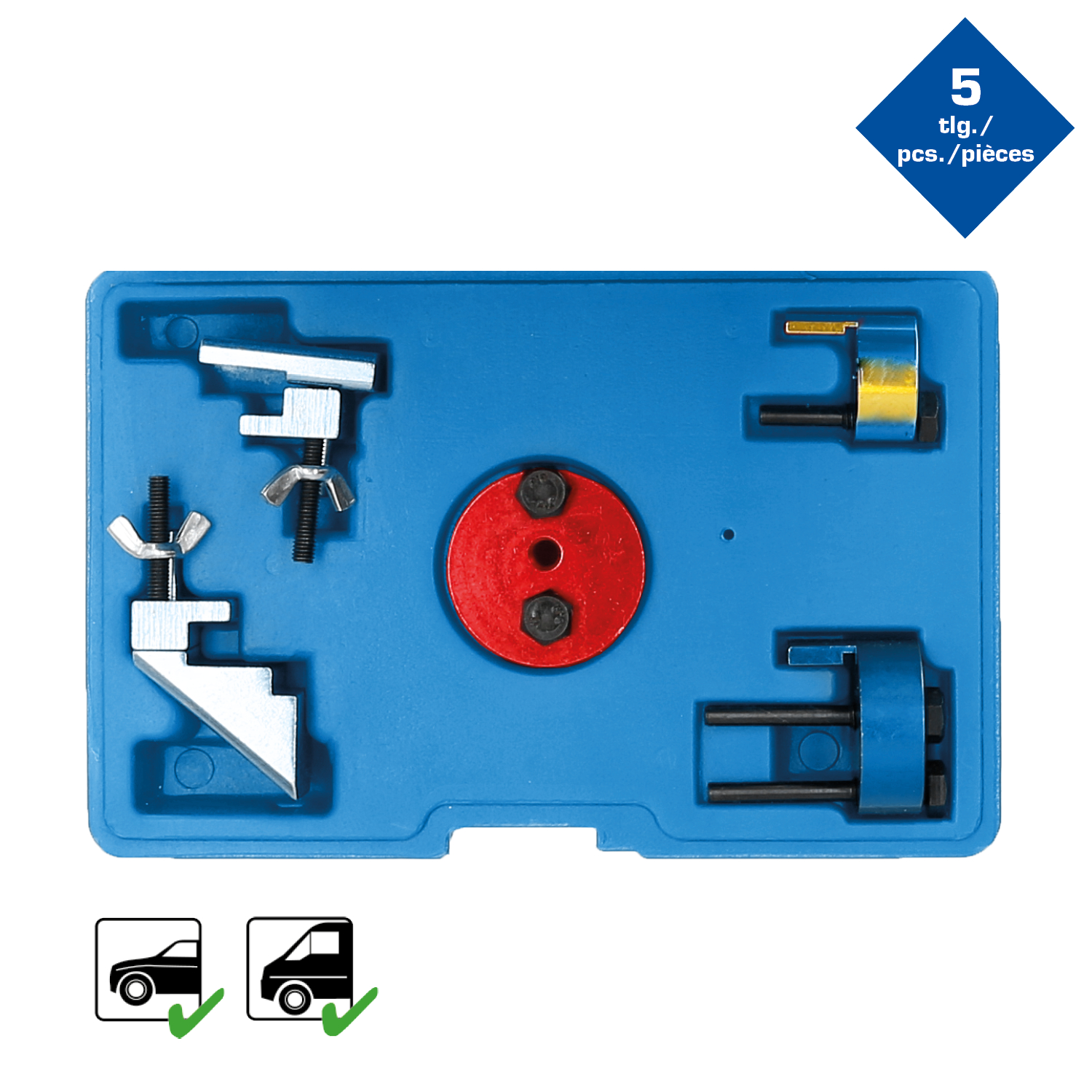 Brilliant Tools Keilriemen Montage und Demontage-Werkzeug-Satz, 5-tlg - BT571080