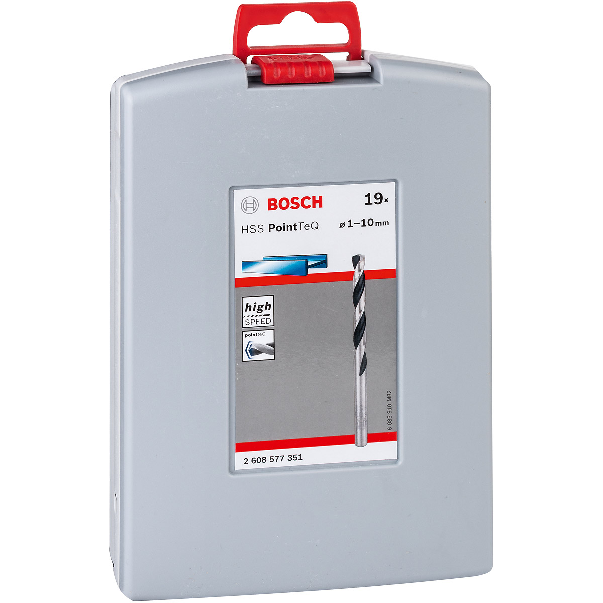 Bosch Metallspiralbohrer HSS-Set PointTeQ, DIN 338, 19-teilige ProBox