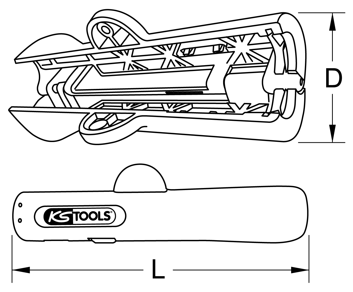 KS Tools Rundkabelmantler, 8-13mm