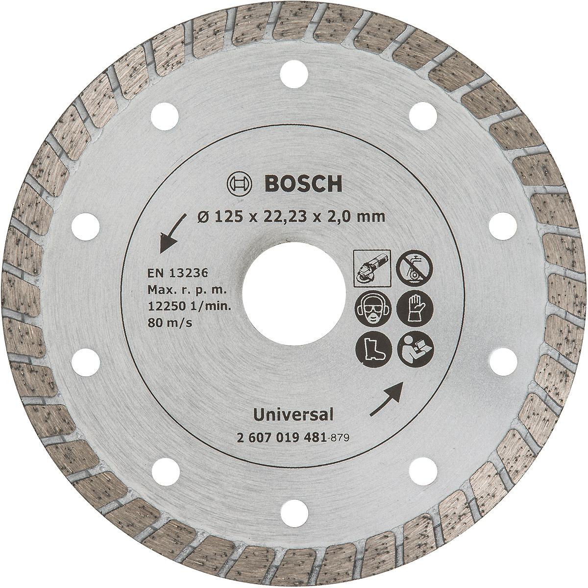 Bosch Diamanttrennscheibe Turbo, 125mm