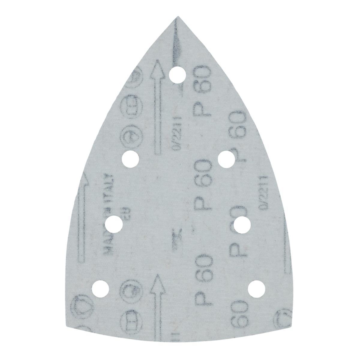 Makita Schleifpapier 100x150mm, Körnung A60,Klett, 7 Loch, 10 Stück