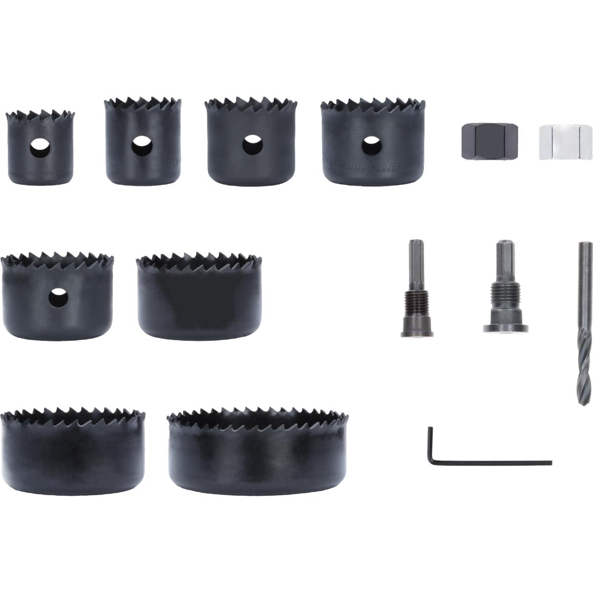 Bosch Wood and Drywall Lochsägen mit Aufsteckhalter + Zentrierbohrer, 22-68x15 mm, 13-teiliges Set