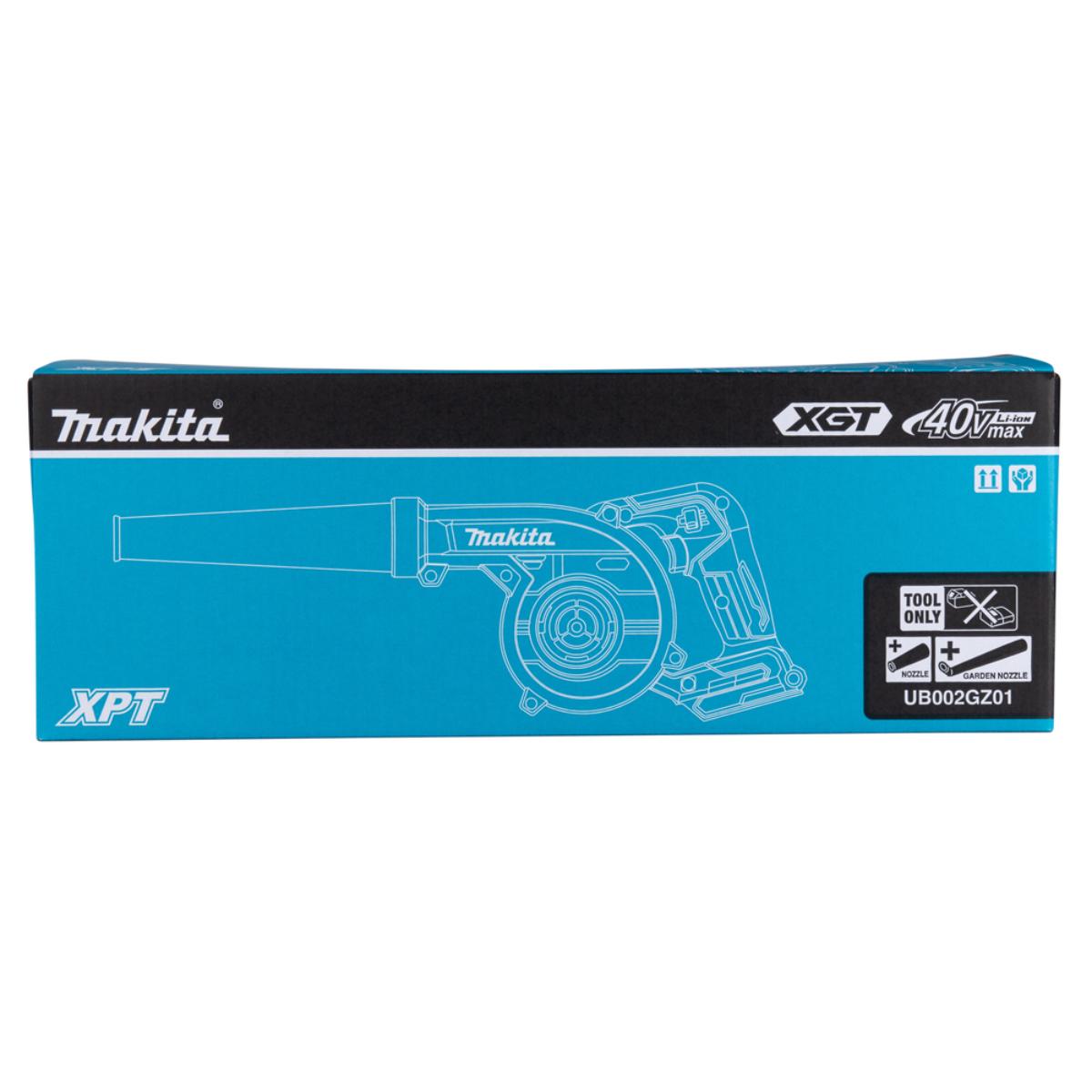 Makita Akku-Gebläse 40V max, 3,0 - 3,2 N, 3,5 - 3,6 m³/min, 99 m/s