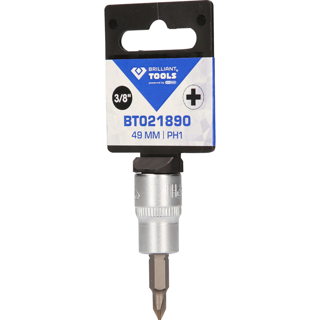 Brilliant Tools 3/8" PH Kreuzschlitz Bit-Stecknuss