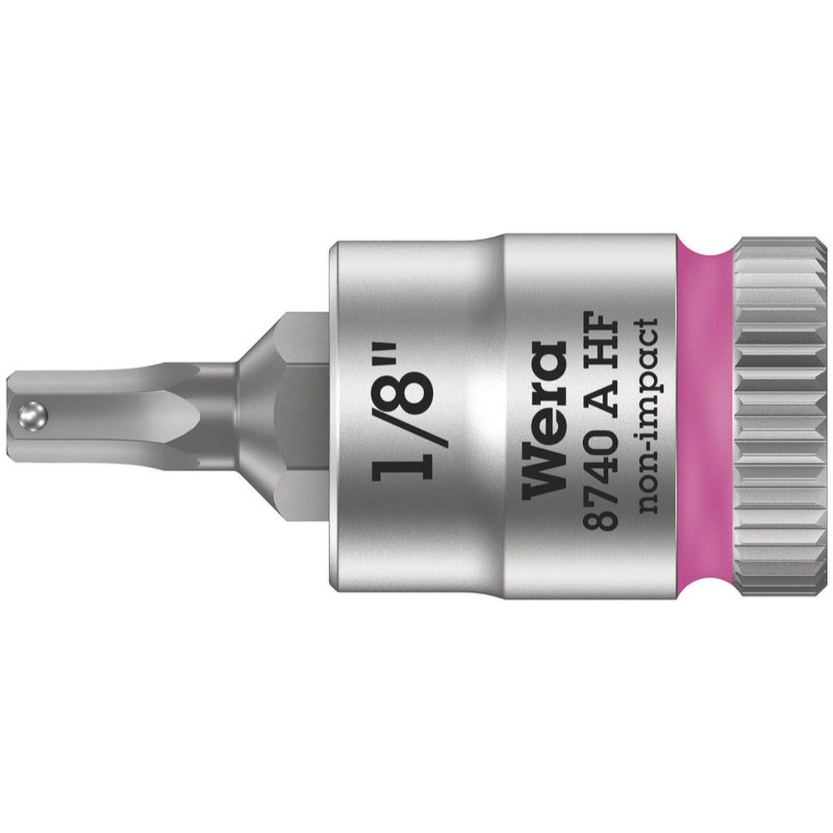 Wera 8740 A HF Zyklop Bitnuss + 1/4"-Antrieb + Haltefunktion für Innensechskantschrauben, zöllig