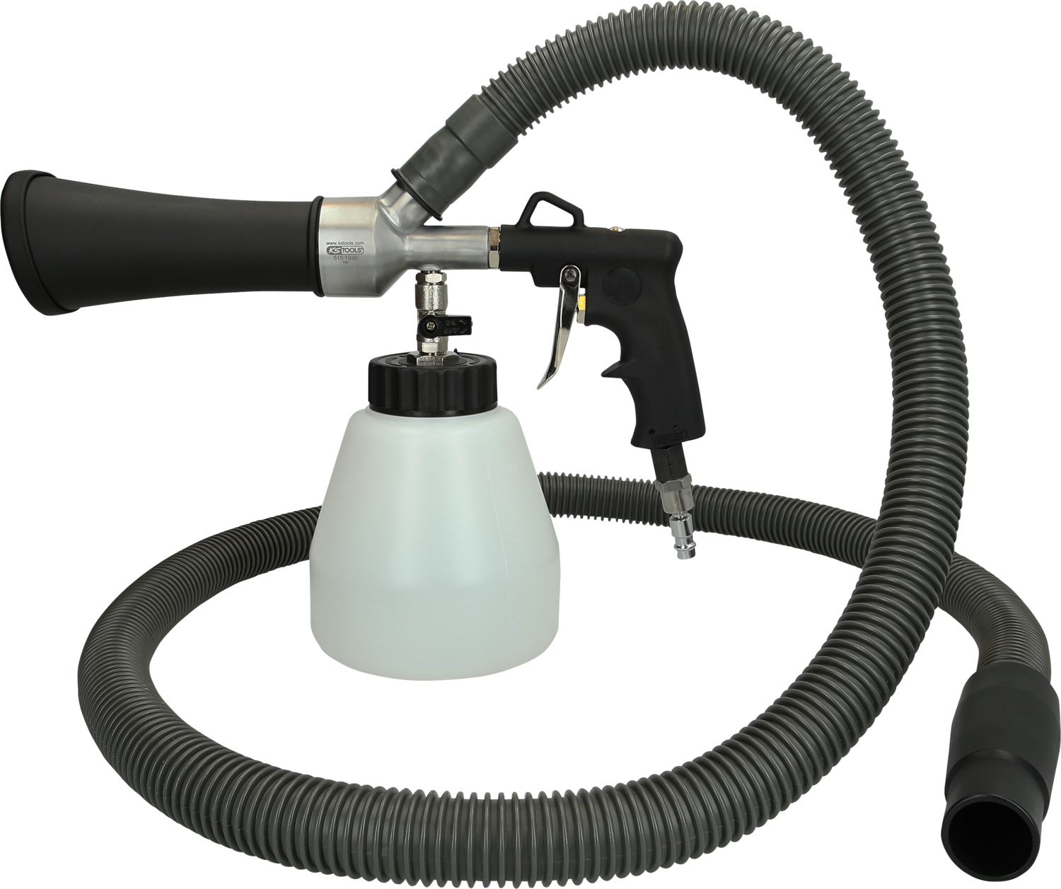 KS Tools Druckluft-Reinigungs-Pistolen-Satz mit Absaugvorrichtung, 3-tlg