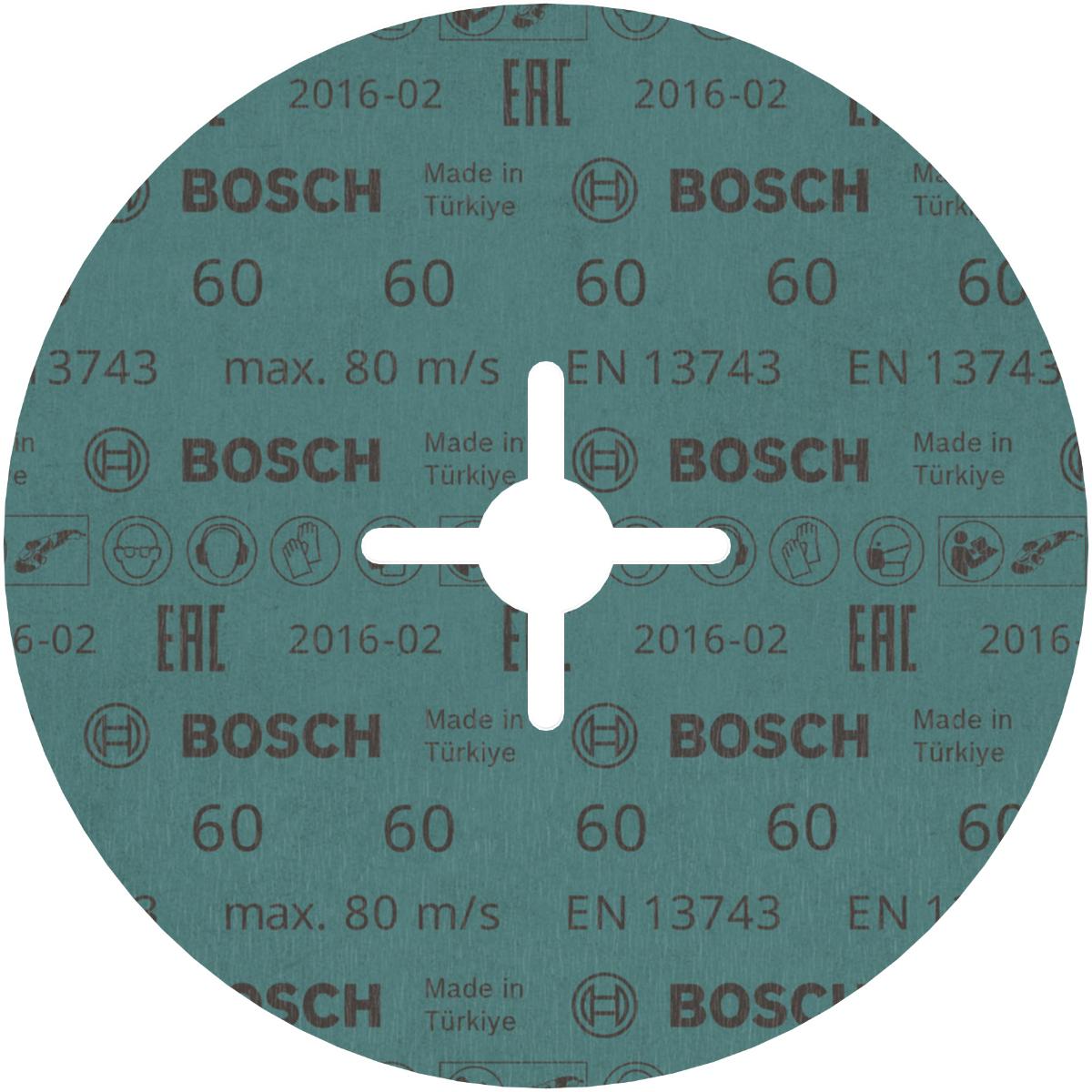 Bosch PRO Fiberschleifscheibe R574 Best for Metal, Zirkonkorund, Ø 180