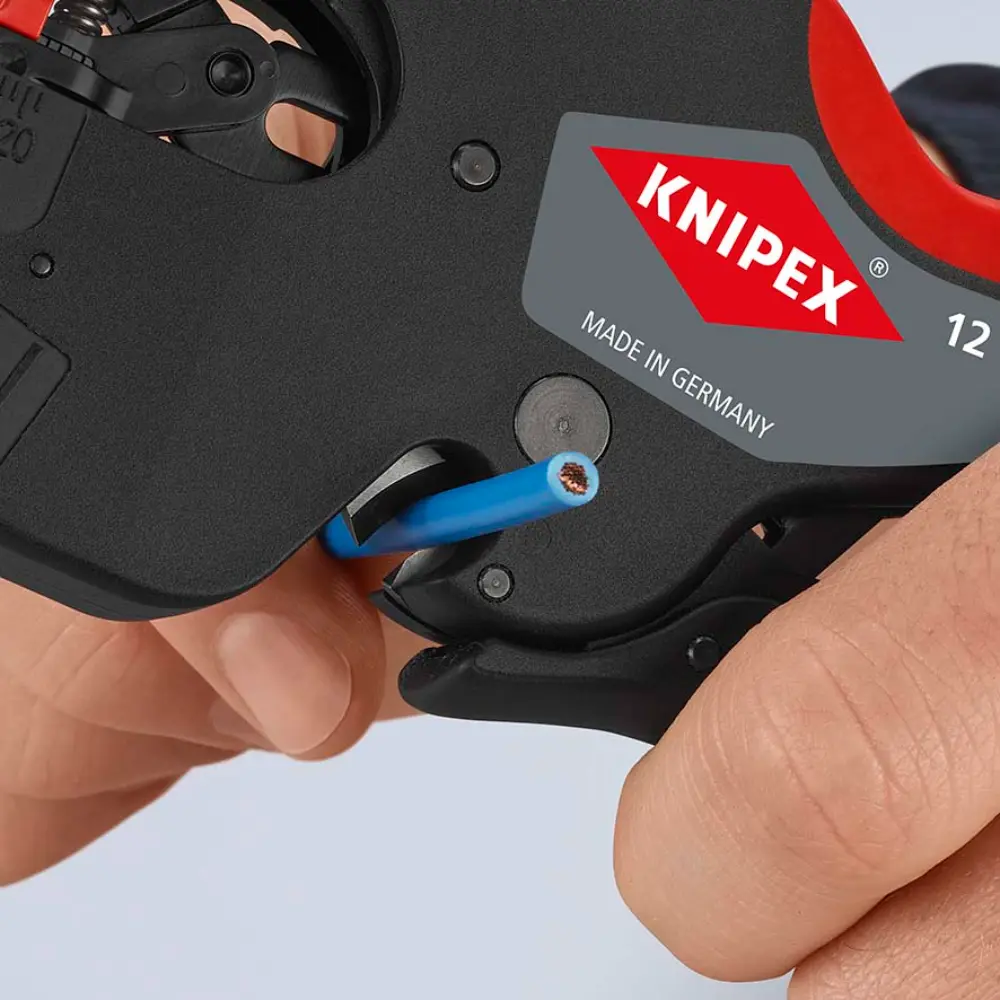 KNIPEX NexStrip Elektriker-Multiwerkzeug mit rutschhemmenden Kunststoff-Hüllen 190 mm