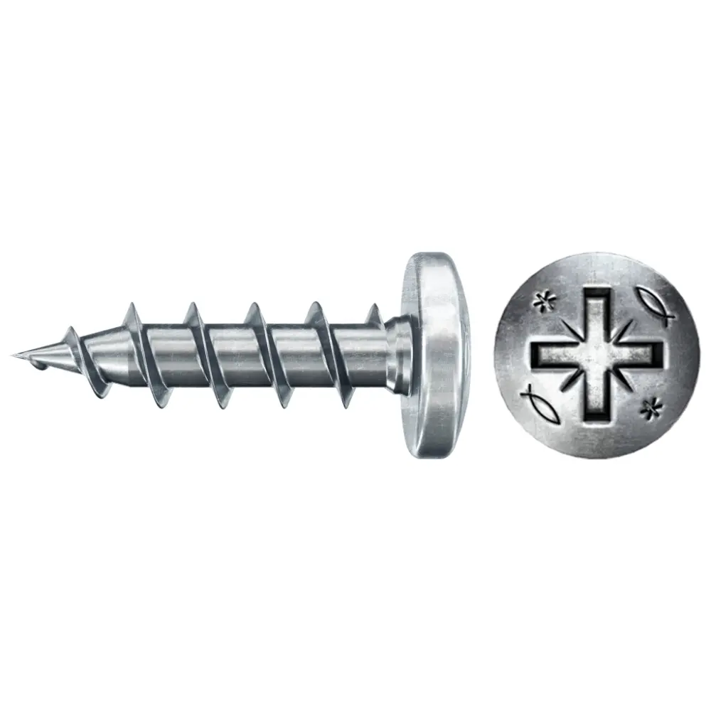 Fischer Spanplattenschraube 3,5x20 PowerFast FPF II PZF BC, Panhead, Kreuzschlitz PZ, Vollgewinde