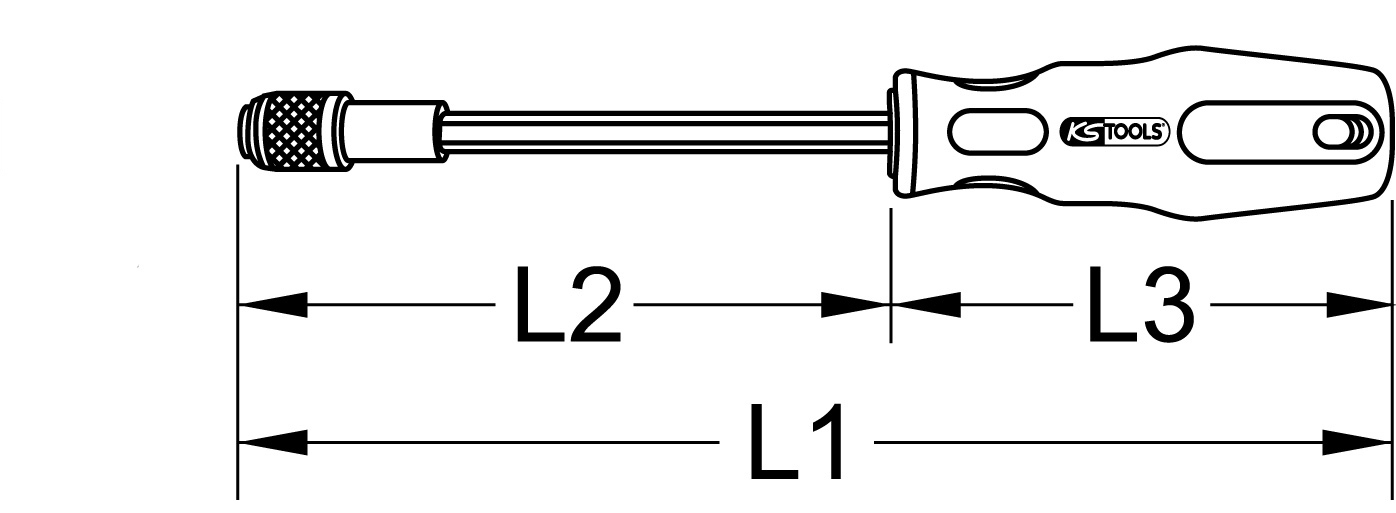 KS Tools 1/4" ERGOTORQUEplus Bit-Schraubendreher