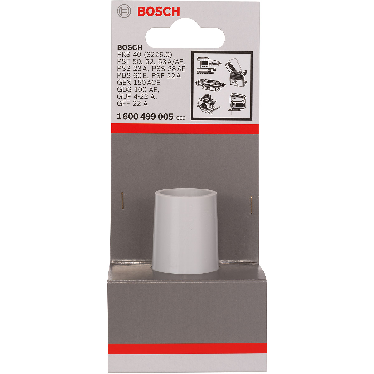 Bosch Anschlussstutzen, Adapter für Fremdabsaugung, 35/25 mm