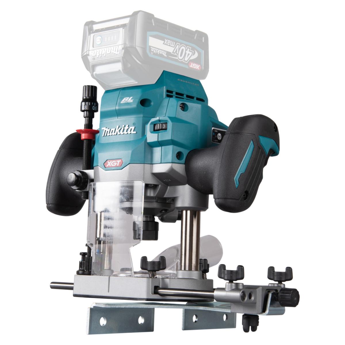 Makita Akku-Oberfräse XGT - 40V max. 12 mm - 8.000-25.000 U/min - RP001GZ