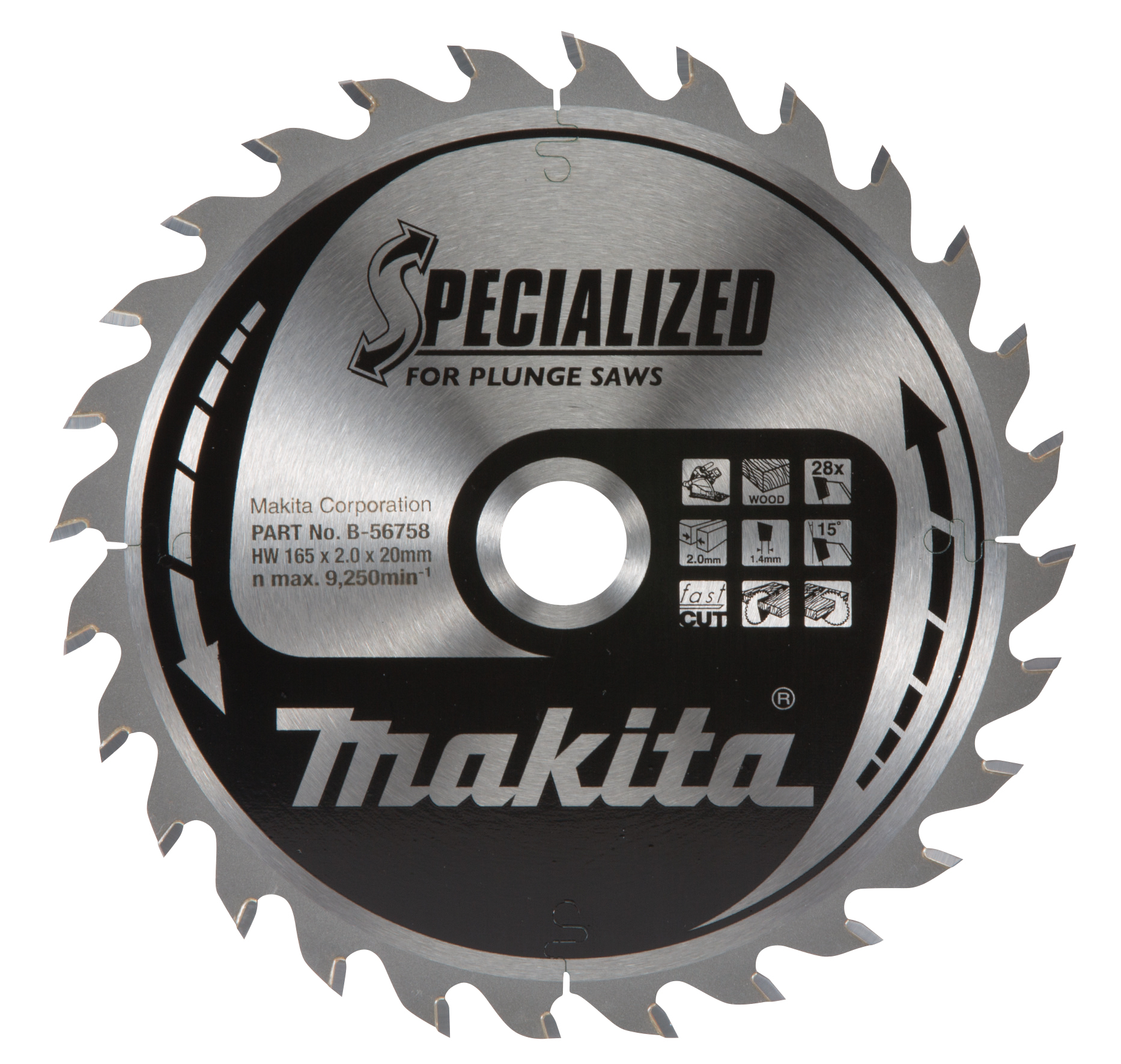 Makita SPECIALIZED Sägeb.165x20x28Z - B-56758