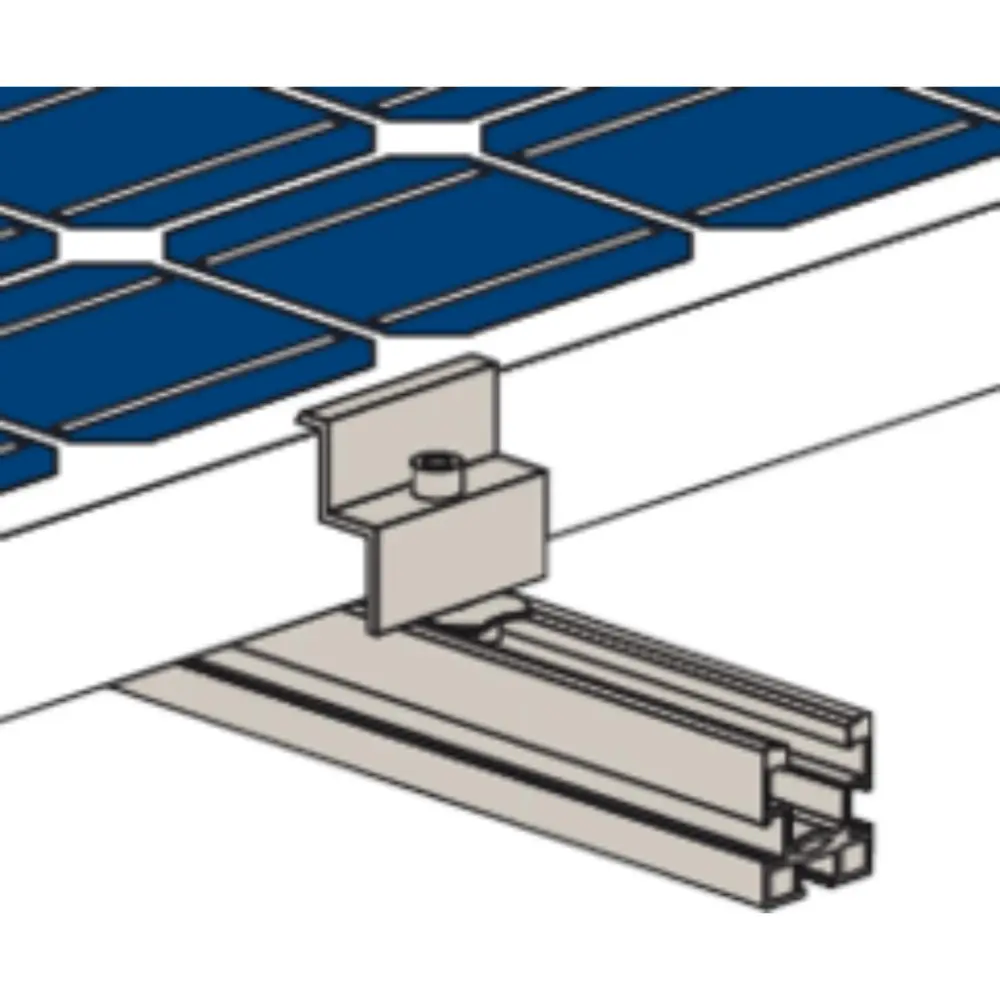Fischer Mittelklemme vormontiert PM C 28-34 Aluminium
