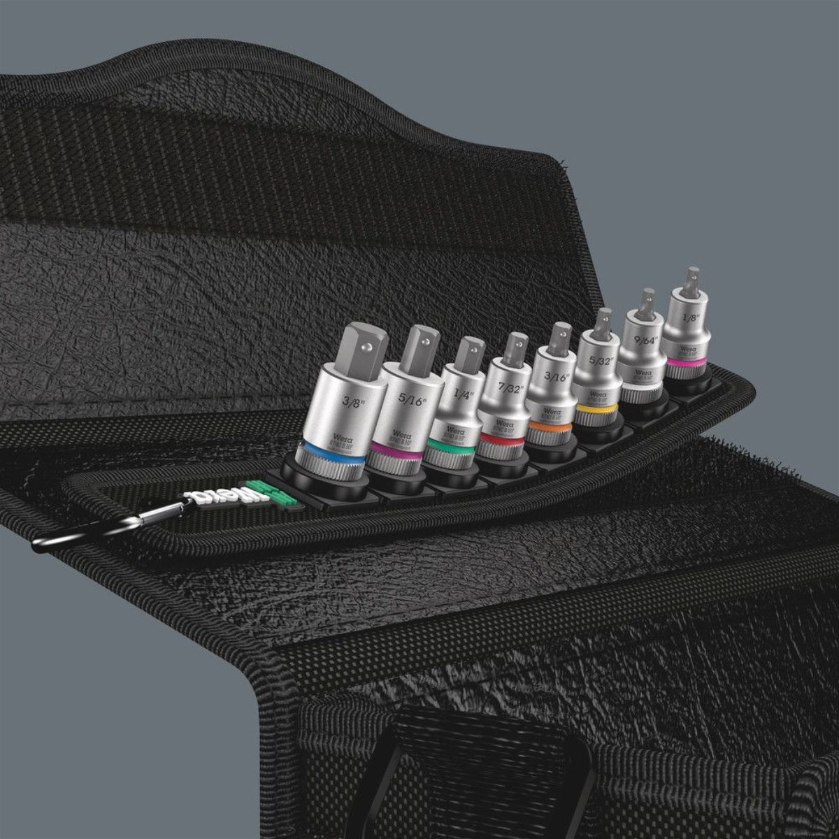 Wera Belt B Imperial 1 Zyklop Bitnuss-Satz Innensechskant + Haltefunktion, 3/8"-Antrieb, 8-teilig