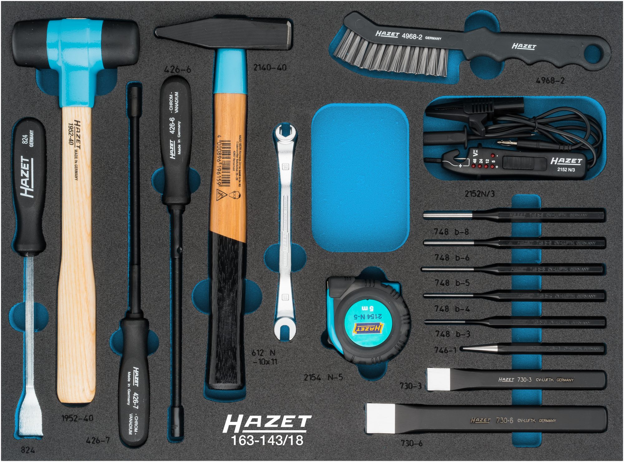 HAZET Universal-Satz Einlage 17-teilig