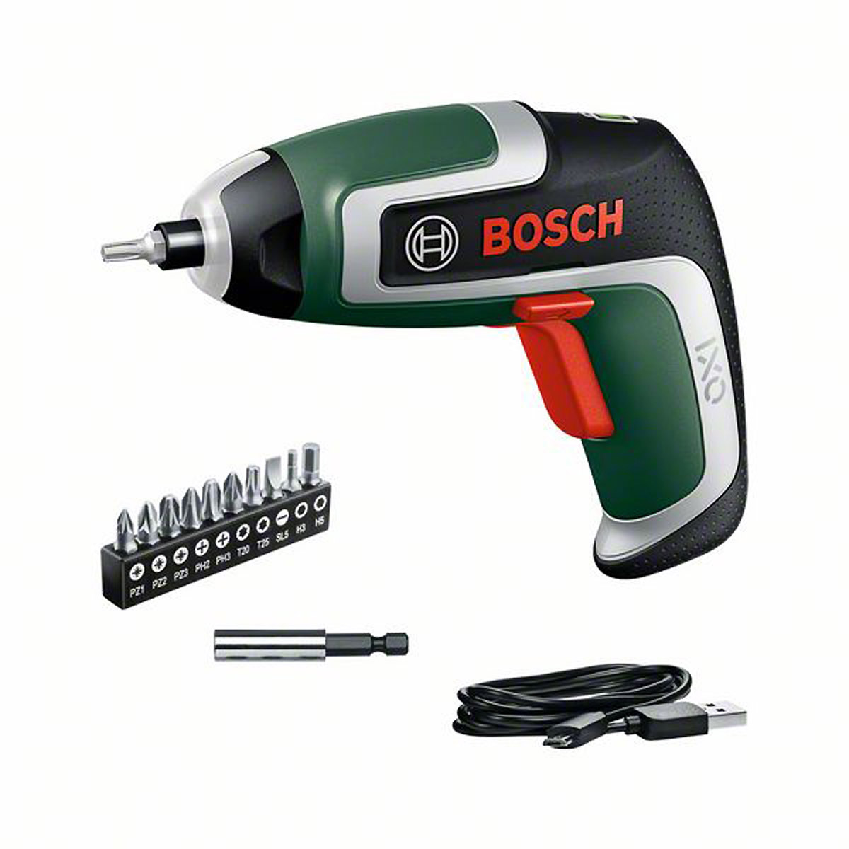 Bosch Akku-Schrauber IXO 7 mit 10 Stand. Bits u. Aufbewahrungsbox