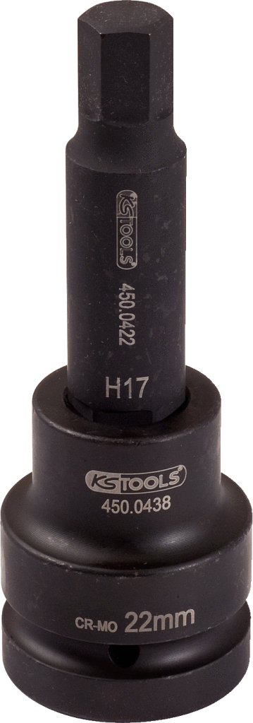 KS Tools 3/4" Kraft-Bit-Stecknuss Innensechskant lang