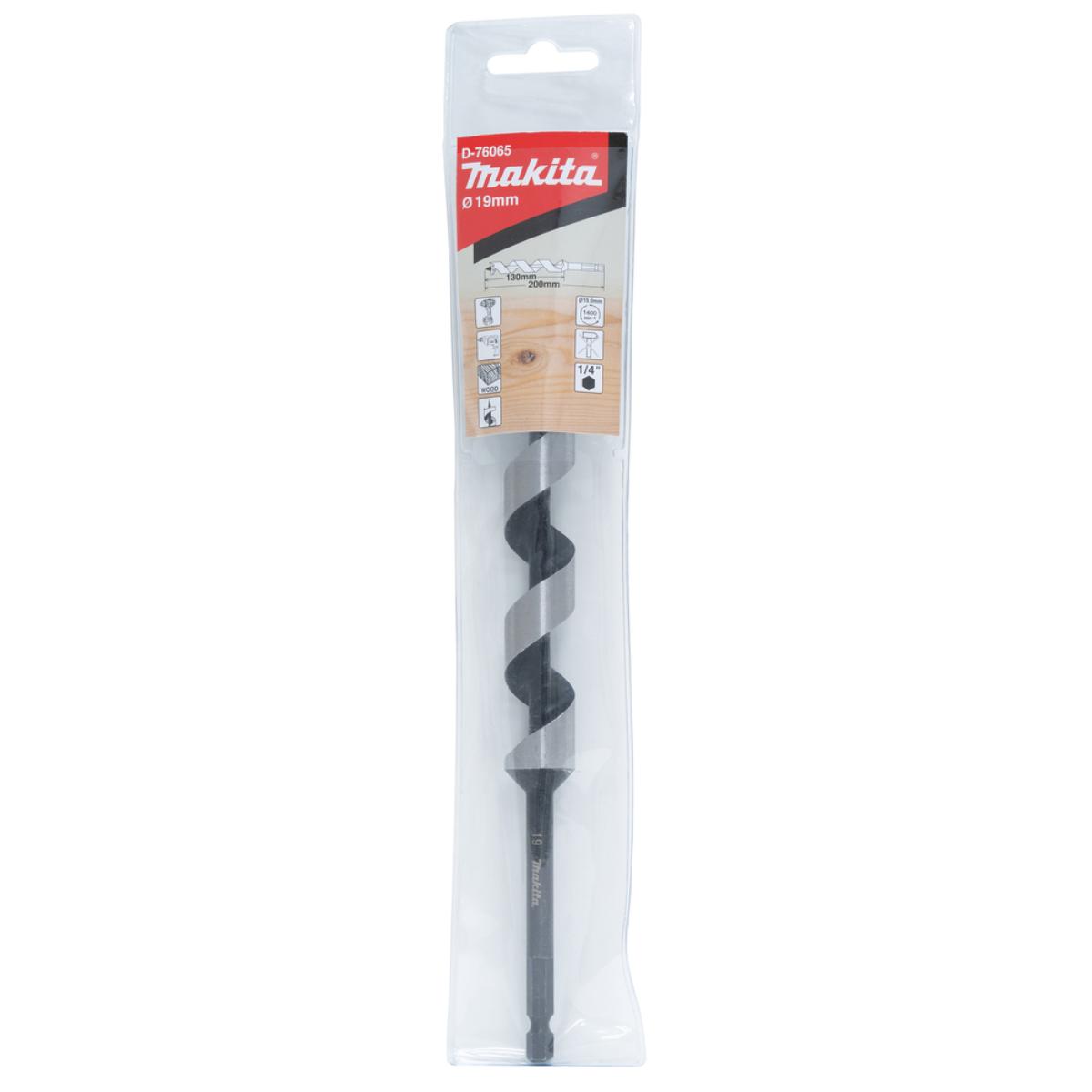 Makita Schlangenbohrer - Länge 200 mm - 1/4 Zoll-Sechskantaufnahme