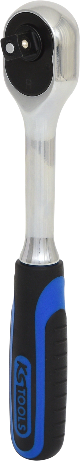KS Tools 3/8" CHROMEplus Umschaltknarre, 72 Zahn, Kunststoffgriff
