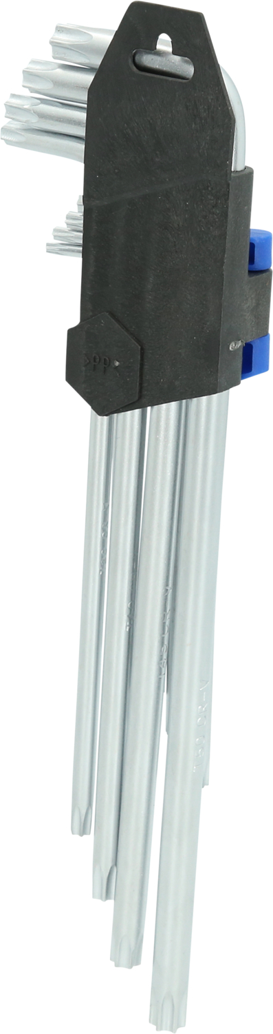 Brilliant Tools Winkelstiftschlüssel-Satz, 9-tlg, Torx-Profil, lang - BT044019