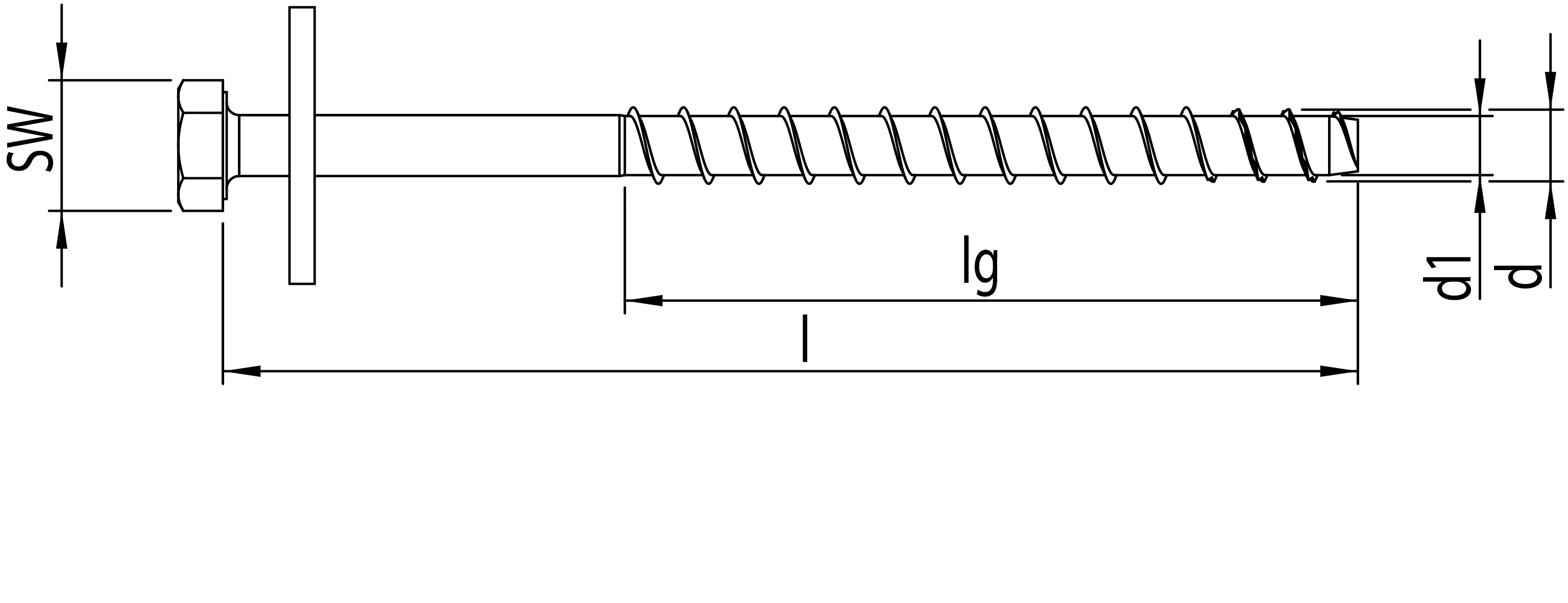 HECO MULTI-MONTI-plus S, Sechskantkopf, 12mm A2K, 25 Stück