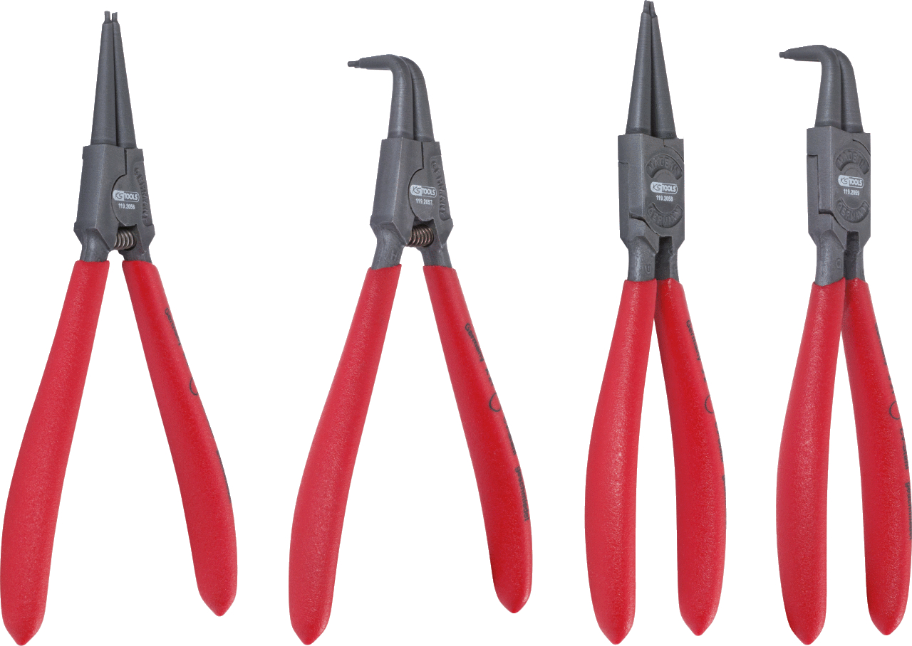 KS Tools Sicherungszangen-Satz, 19-60 mm, 4-tlg